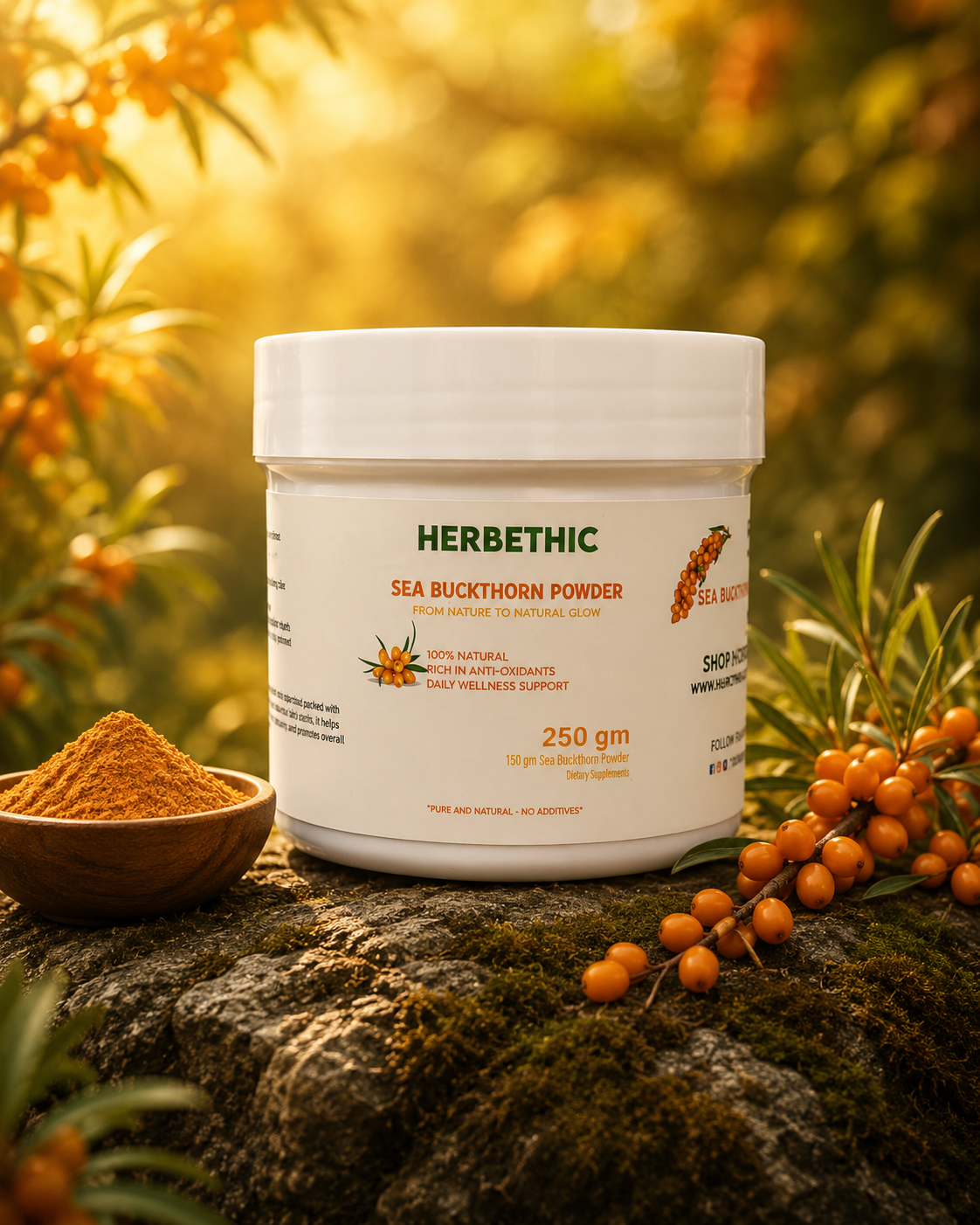 Herbethic | Sea Buckthorn Powder (250g)