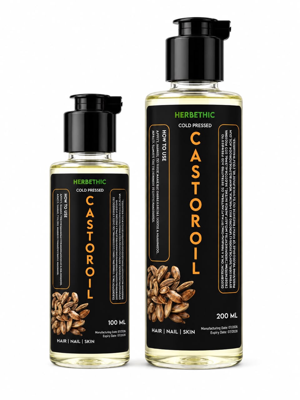 Herbethic | Pure Cold Pressed Castor Oil