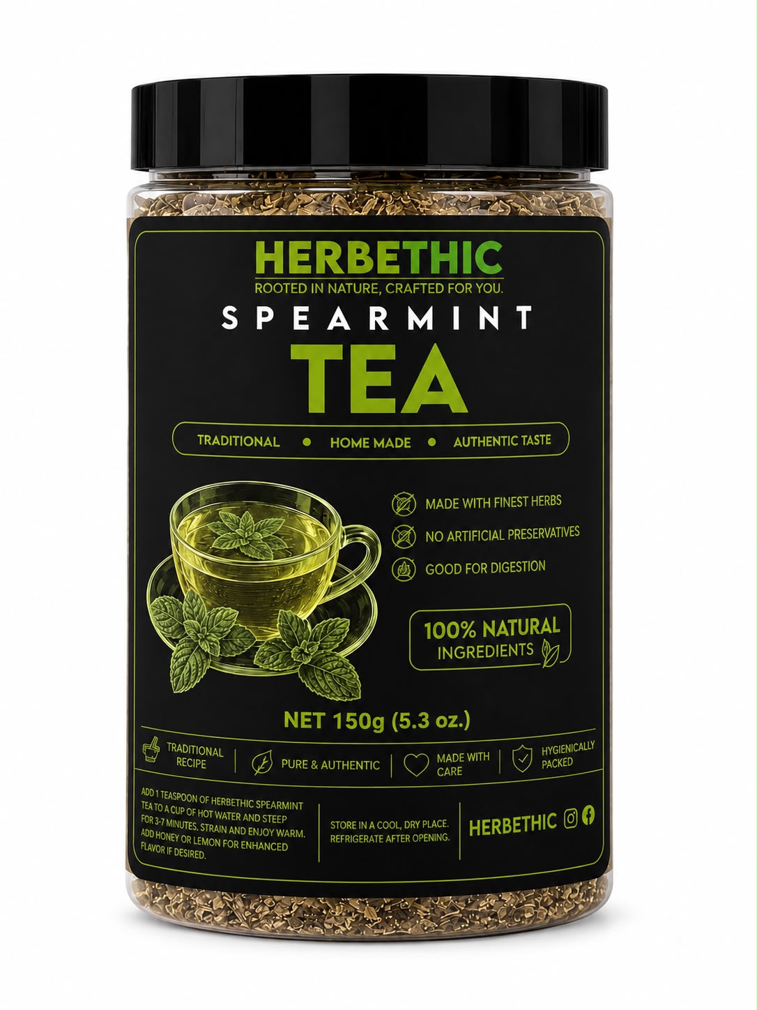 Herbethic | Pure Spearmint Tea (150g)