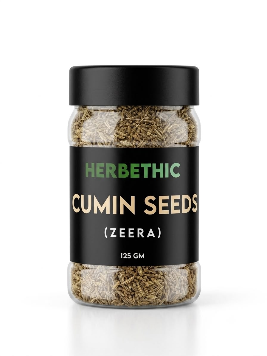 Herbethic | Pure Cumin Seeds / Zeera (125g)