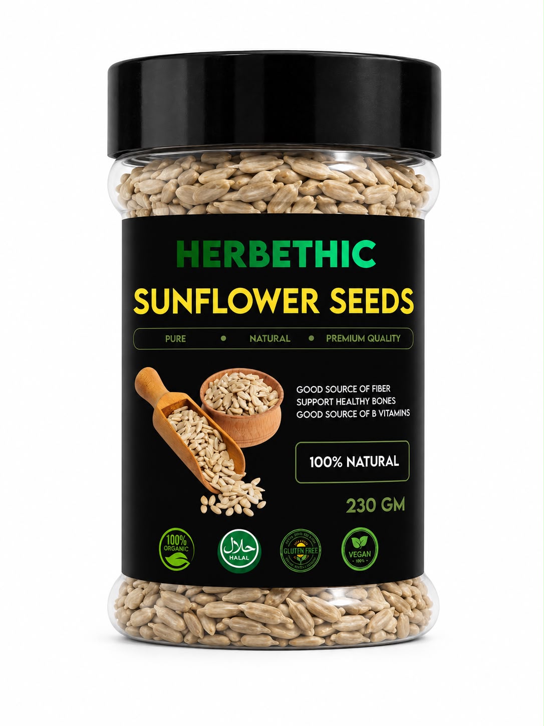 Herbethic | Premium Raw Sunflower Seeds (230g)
