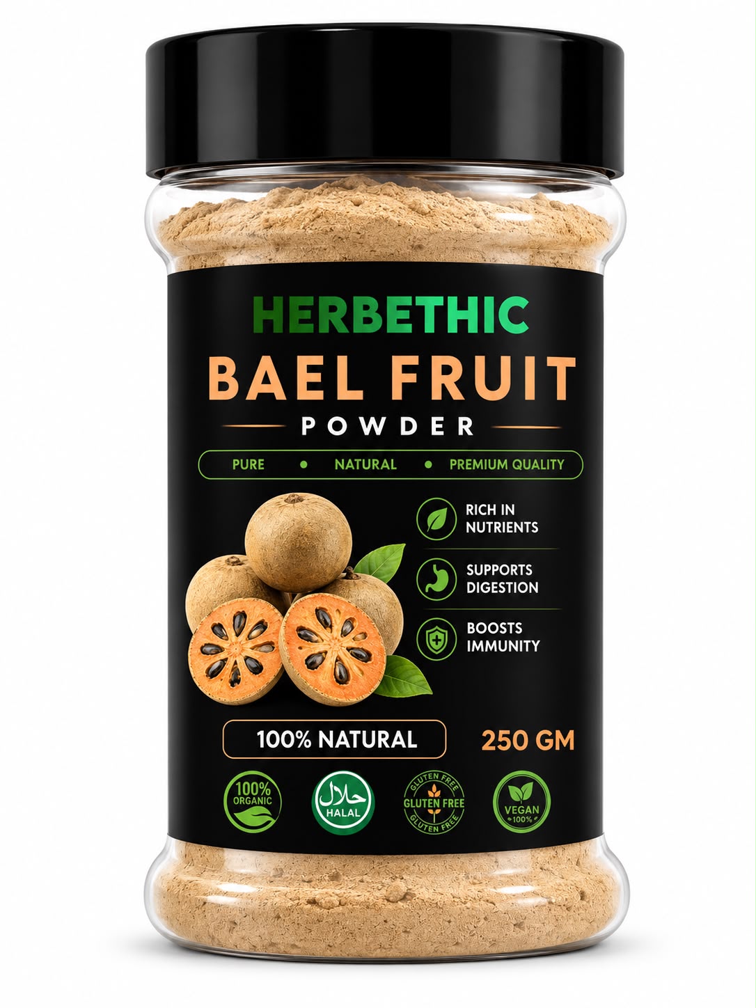 Herbethic | Pure Bael Fruit Powder (250g)
