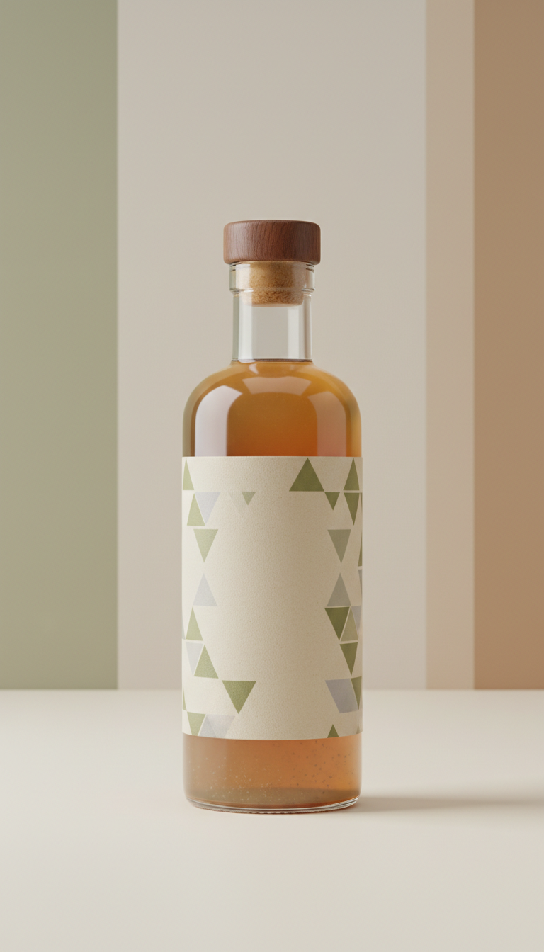 Organic Adaptogen Elixir Glass Bottle